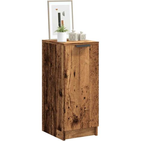 vidaXL Armoire à chaussures vieux bois 29,5x35x70 cm bois ingénierie