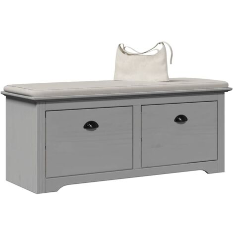 VidaXL Banc de couloir BODO gris 114x40x45 cm
