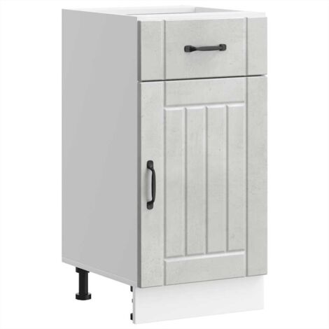 vidaXL Kitchen Base Cabinet "Lucca" Concrete Grey Engineered Wood (1/5)