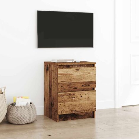 Meuble TV vieux bois 40x35x54 cm bois d'ingénierie vidaXL