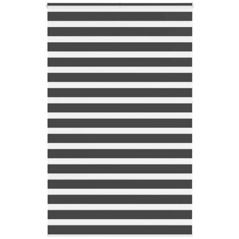 Store zèbre noir 150x230 cm largeur du tissu 145,9 cm polyester vidaXL