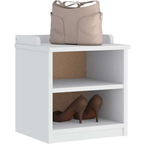 Banc de couloir SANDNES blanc 45x40x50 cm bois de pin massif vidaXL