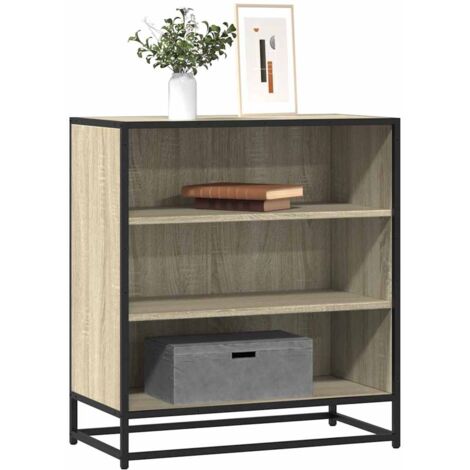 vidaXL Buffet chêne sonoma 68x35x76 cm bois d'ingénierie et métal (1/5)