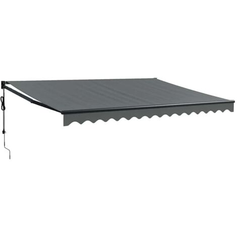 Vidaxl – Store banne rétractable automatique 4x3 m – Aluminium enduit de poudre – Résistant aux UV – Télécommande incluse – Montage mural facile (1/5)