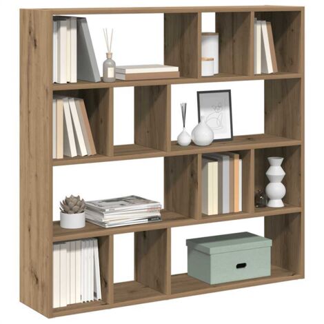 Vidaxl – Bibliothèque cloison amovible en bois d'ingénierie – Dimensions 105x24x102 cm – Résistante à l'humidité – Espace de rangement optimal