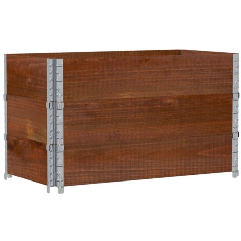 vidaXL Colliers de palette 3 pcs marron 100x50 cm bois de pin solide