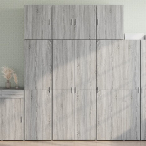 Buffet haut sonoma gris 80x42,5x249 cm bois d'ingénierie vidaXL
