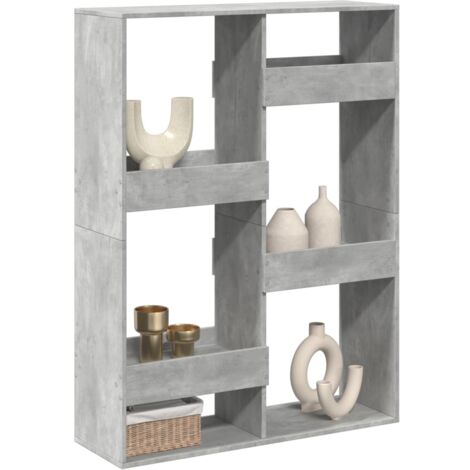 vidaXL Cloison de séparation gris béton 100x33x135cm bois d'ingénierie