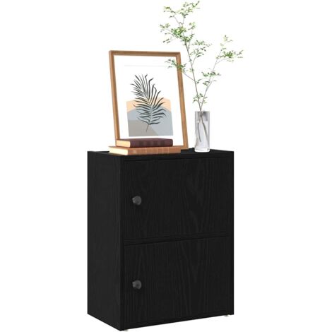 vidaXL Bibliothèque chêne noir 40x24x52 cm bois d'ingénierie