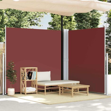 Auvent latéral rétractable Marron 220x600 cm vidaXL