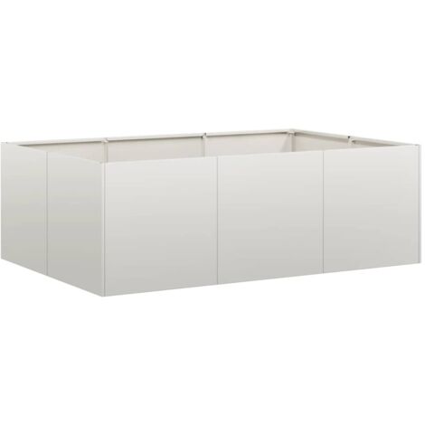 vidaXL Jardinière 120x80x40 cm acier inoxydable (1/5)