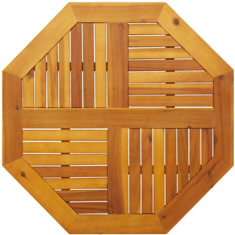vidaXL Dessus de table 80x80x2,2 cm octogonal bois massif d'acacia
