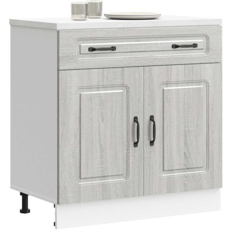 vidaXL Armoire de cuisine Kalmar sonoma gris bois d'ingénierie