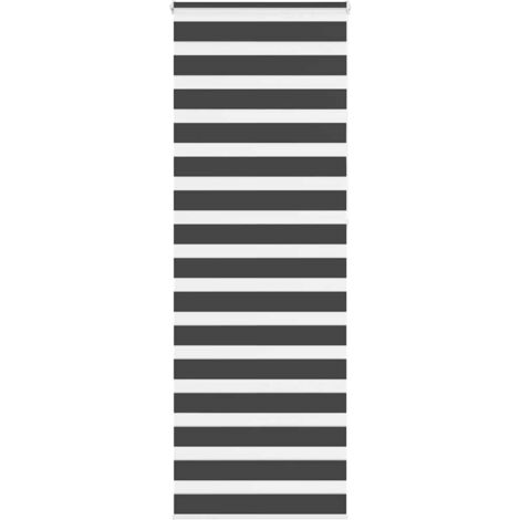 Store zèbre noir 90x200 cm largeur du tissu 85,9 cm polyester vidaXL