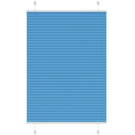 vidaXL Store plissé bleu 85x150 cm largeur du tissu 84,4 cm polyester
