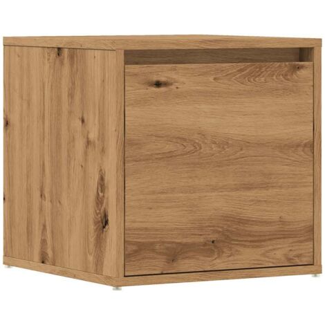 Vidaxl – Tiroir boîte chêne artisanal 40,5x40x40 cm – Bois d'ingénierie – Grand espace de rangement pour magazines et livres – Assemblage requis