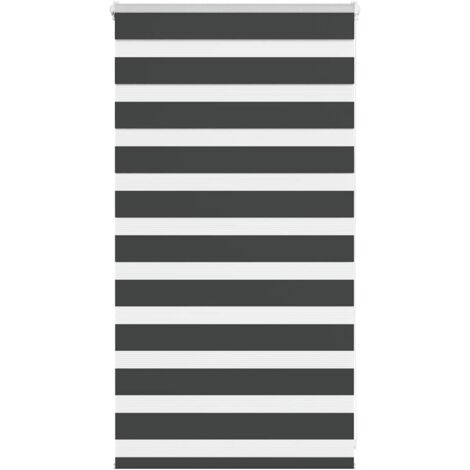 vidaXL Store zèbre noir 90x100 cm largeur du tissu 85,9 cm polyester