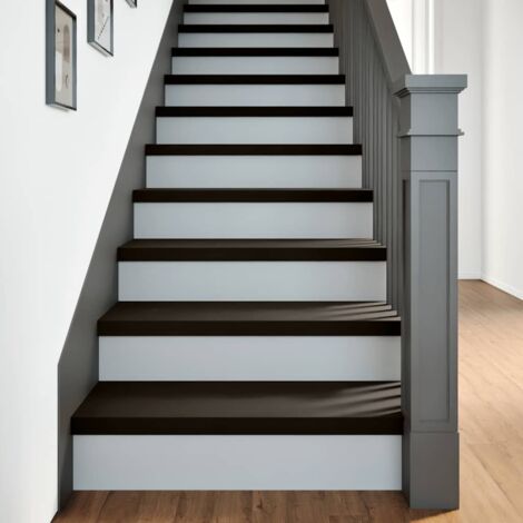vidaXL Marches d'escalier 2 pcs marron foncé 70x30x2 cm chêne massif