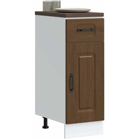 vidaXL Kitchen Base Cabinet "Kalmar" Brown Oak Engineered Wood (1/5)