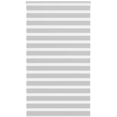 vidaXL Store zèbre gris clair largeur du tissu 115,9 cm polyester