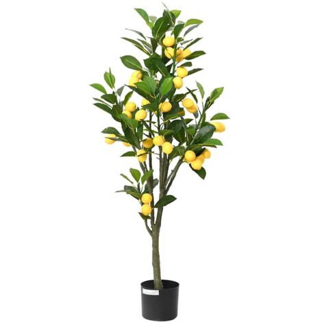 Citronnier artificiel 136 feuilles 120 cm vert vidaXL