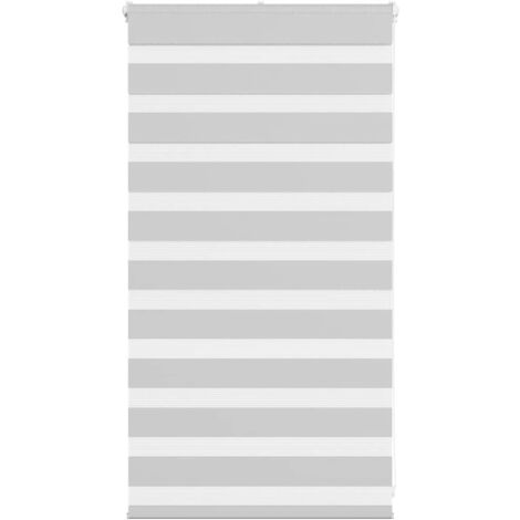 vidaXL Store zèbre gris clair largeur du tissu 70,9 cm polyester