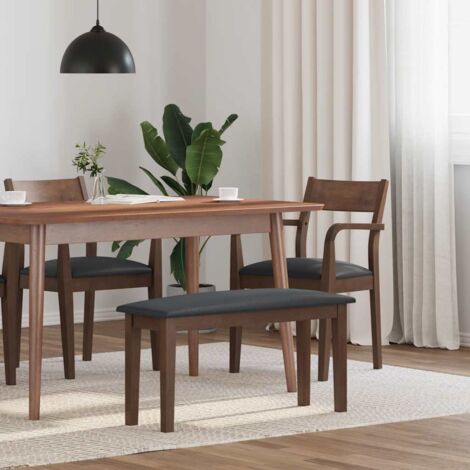 vidaXL Banc 90 cm marron bois massif caoutchouc