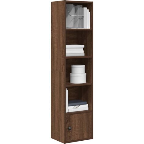 Bibliothèque chêne marron 31x24x127 cm bois d'ingénierie vidaXL