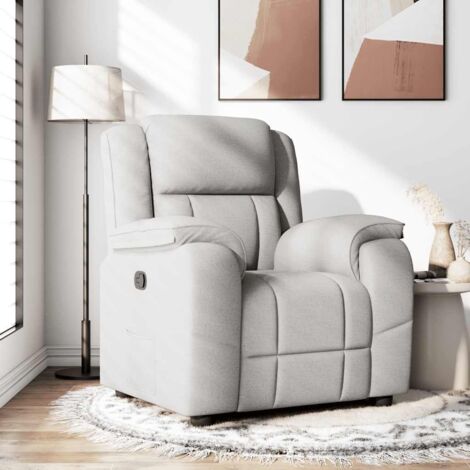 Fauteuil inclinable gris nuage tissu vidaXL