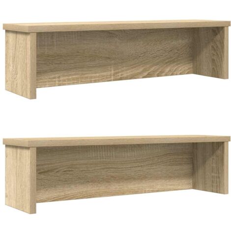 VidaXL Étagères de cuisine empilables 2 pcs chêne sonoma 50x15x16 cm