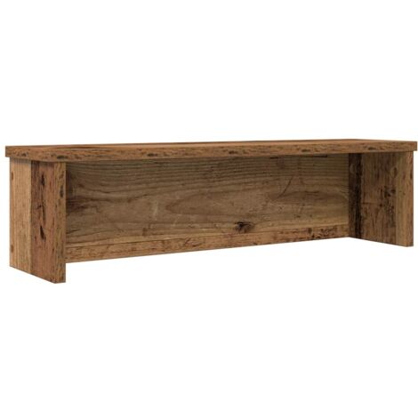 Vidaxl – Étagère empilable en bois d'ingénierie vieux bois 50x15x16 cm – Rangement optimisé pour cuisines et bureaux – Assemblage requis