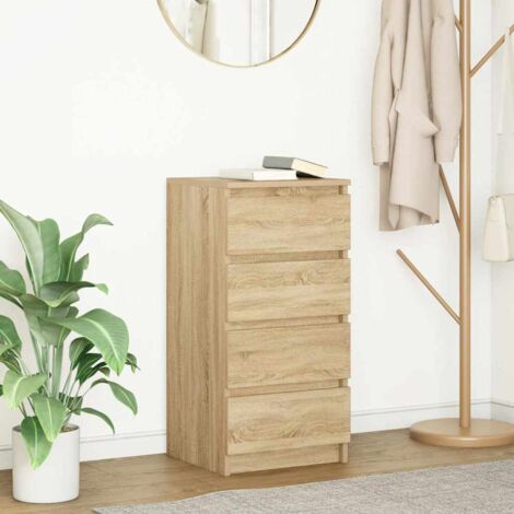 vidaXL Buffet chêne sonoma 37,5x35x76 cm bois d'ingénierie