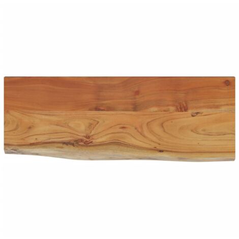 Étagère murale rectangulaire massif acacia bordure assortie vidaXL