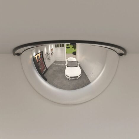 Vidaxl – Miroir de circulation en demi-dôme 30 cm – Lot de 2 – Acrylique incassable pour vision grand angle – Installation facile