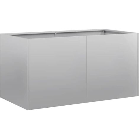 vidaXL Jardinière 80x40x40 cm acier galvanisé