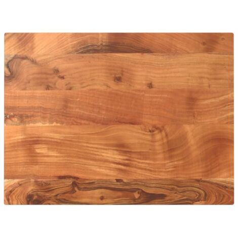 vidaXL Dessus de table 80x50x2,5 cm rectangulaire bois massif d'acacia (1/6)