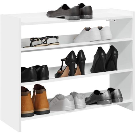 vidaXL Étagère à chaussures blanc 80x25x62 cm bois d'ingénierie (1/5)
