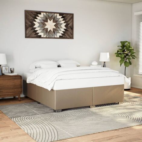 Cadre de lit sans matelas cappuccino 180x200 cm similicuir vidaXL