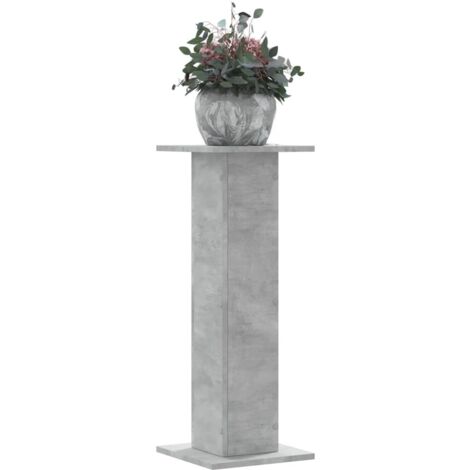 vidaXL Supports pour plantes 2 pcs gris béton bois d'ingénierie
