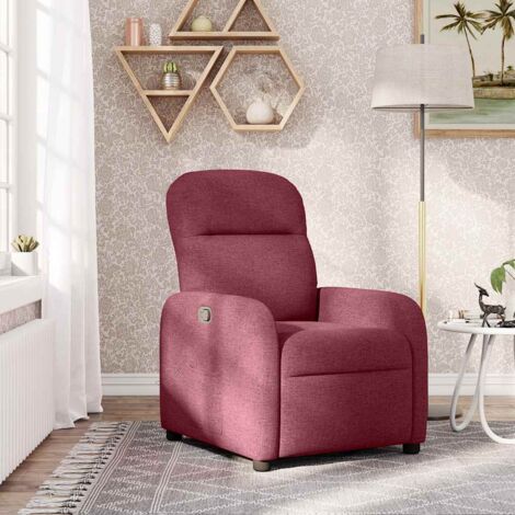 Fauteuil inclinable Rouge bordeaux Tissu vidaXL