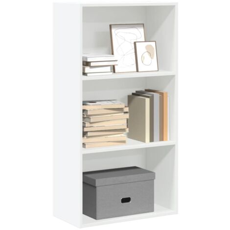 Bibliothèque blanc 60x30x114 cm bois d'ingénierie vidaXL