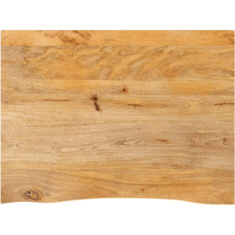 Dessus de table à bord vivant 70x60x3,8 cm bois massif manguier vidaXL