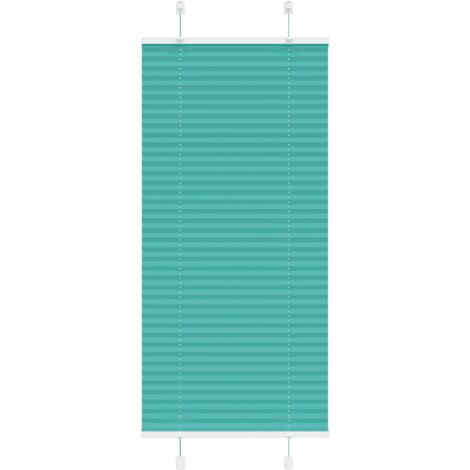 Store plissé vert pétrole 60x150 cm largeur du tissu 59,4 cm vidaXL