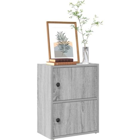 vidaXL Bibliothèque sonoma gris 40x24x52 cm bois d'ingénierie