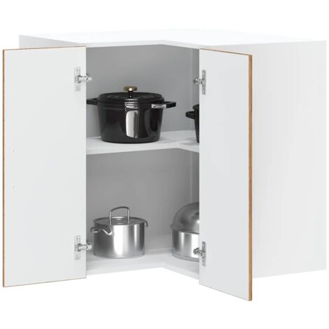 vidaXL Armoire d'angle murale de cuisine Lucca vieux bois (1/5)