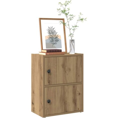 vidaXL Bibliothèque chêne artisanal 40x24x52 cm bois d'ingénierie