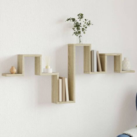 Vidaxl – Étagère murale chêne sonoma 104,5x10x43 cm – Bois d'ingénierie – Charge maximale 30 kg – Fixation murale