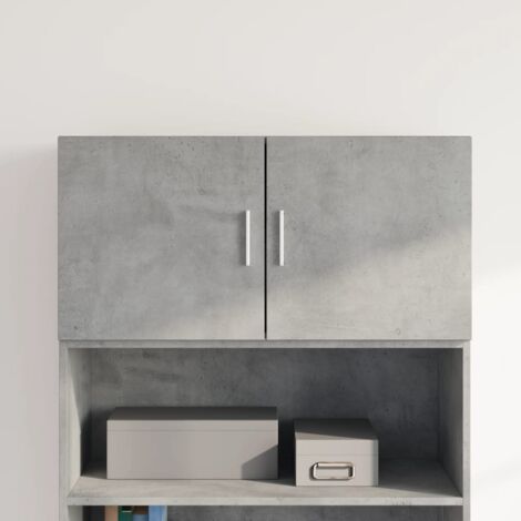 Armoire murale gris béton 80x42,5x40 cm bois d'ingénierie vidaXL