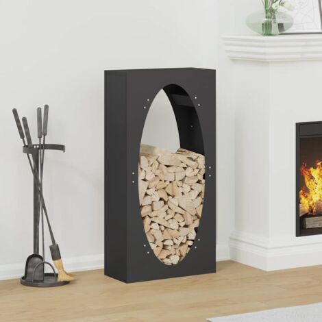 Vidaxl – Porte-bûches extérieur 50x23x100 cm – Acier laminé à froid – Capacité élevée pour stockage bois – Circulation d'air optimale