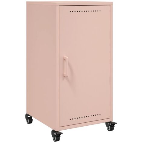 vidaXL Buffet rose 36x39x72 cm acier